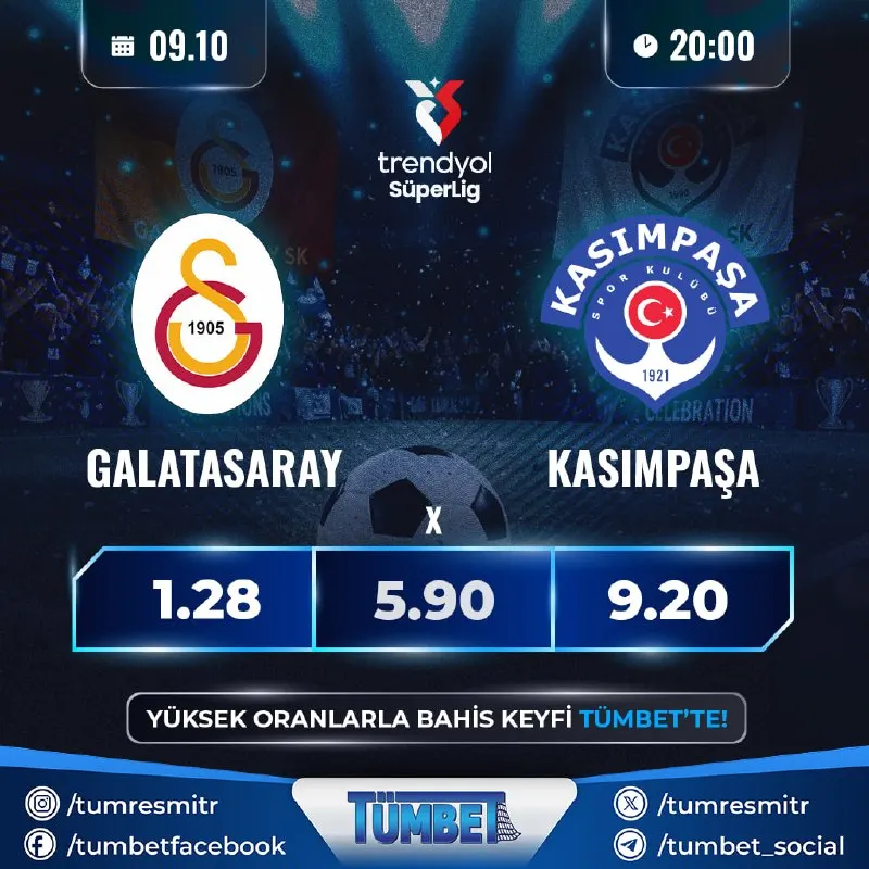 Tümbet Telegram: Süper Lig Milli ara sonrası Süper Lig'de perde yeniden açılıyor. 7. haftanın…