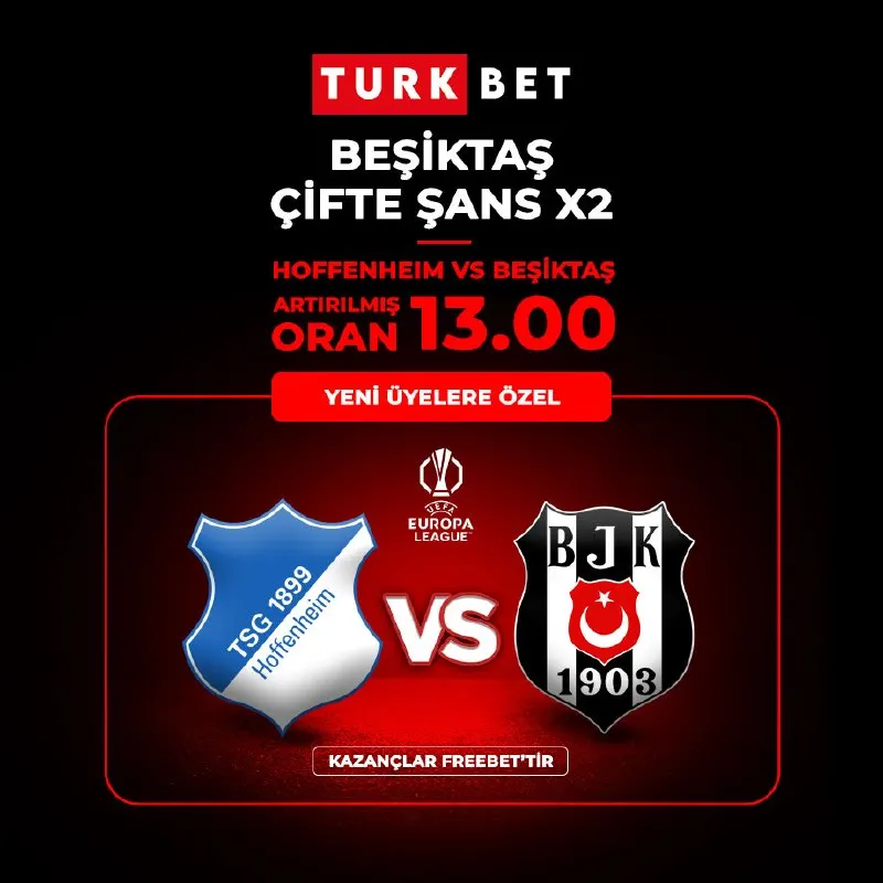 Türkbet Telegram: 🚨 PERŞEMBE GÜNÜNE ÖZEL FIRSAT! 🏆💯 UEFA Avrupa Ligi heyecanına özel oran fırsatı…