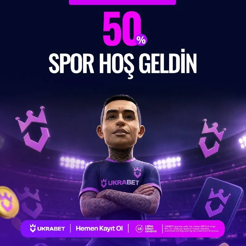 Ukrabet Telegram: ⏳ UKRABET %50 SPOR HOŞ GELDİN BONUSU 💎 İlk spor yatırımına özel %50 bonus…