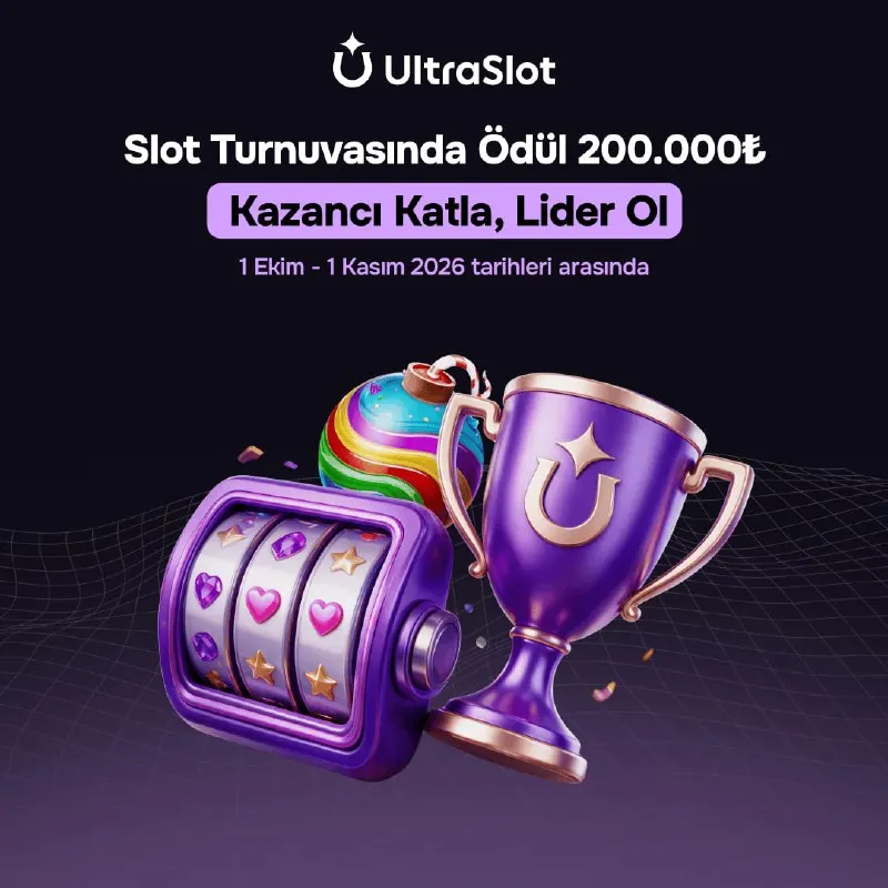 Ultraslot Telegram: 🏆 200.000 TL Ödüllü Casino Turnuvasında Sıralamanı Al! Oynadıkça puan kazan…