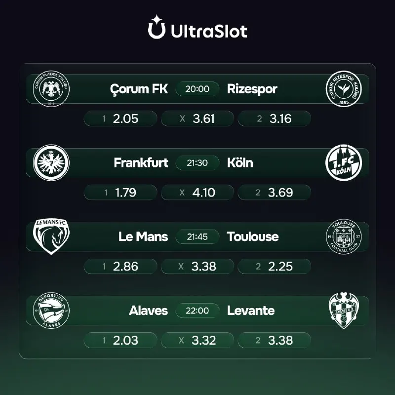 Ultraslot Telegram: 🏆 En Yüksek Oranlar UltraSlot'ta! Haftalık spor turnuvası, yatırımlara özel…