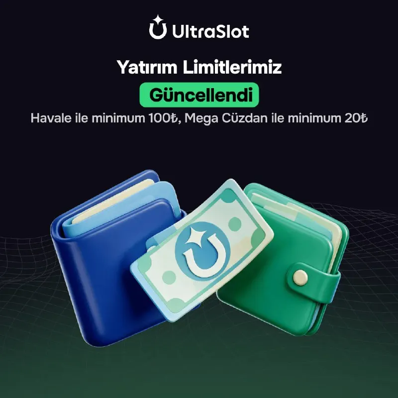Ultraslot Telegram: ⚡️ Yatırım Limitlerimiz Güncellendi! ⚡️ 💳 Mega Cüzdan: 20 ₺ 🏦 Hill Havale: 100…