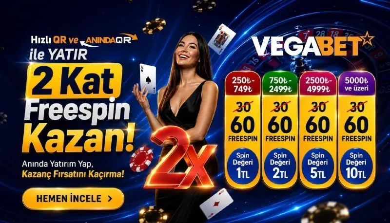 Vegabet Telegram: 🔗Hızlı QR ile Yatır, 2 Kat📍 Freespin Kazan!📲 👛Anında yatırım yap, kazanç…