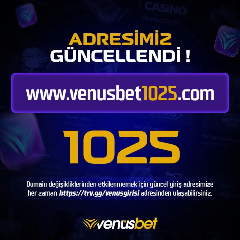 Venüsbet Telegram: 😵💫 Giriş Adresimiz Güncellenmiştir! - www.venusbet1025.com ✅ Güncel adres…