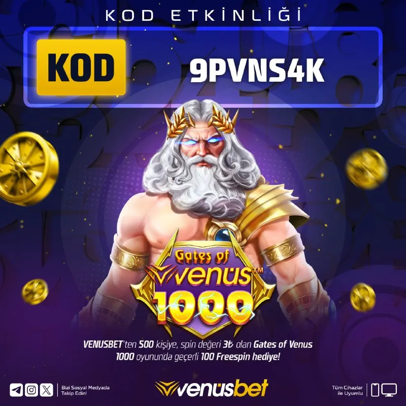 Venüsbet Telegram paylaşımı