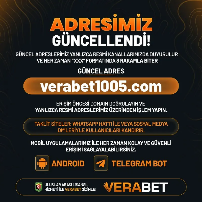 Verabet Telegram paylaşımı