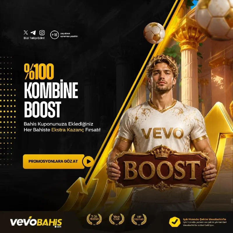 Vevobahis Telegram: 🔥 %100’E VARAN KOMBİNE BOOST! Kombinen büyüdükçe boost’un da büyüsün! 🚀…