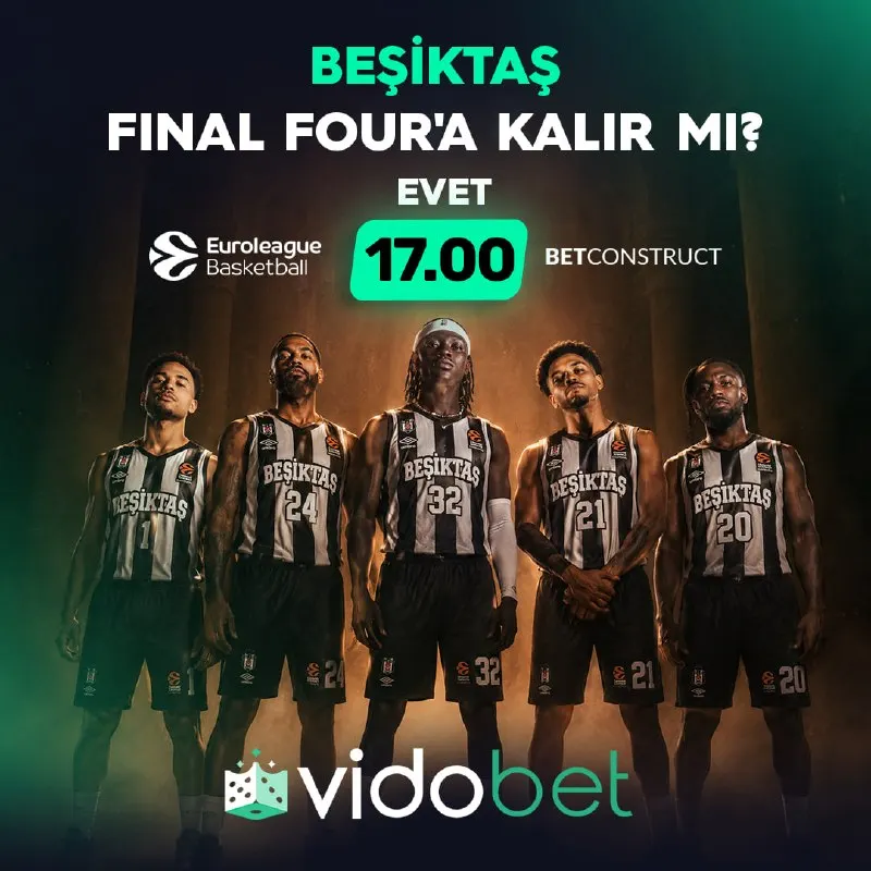 Vidobet Telegram: 🤍 BEŞİKTAŞ, FINAL FOUR'A KALIR MI? Evet 🍐🍐.🍐🍐 EuroLeague 🏀 bahisleri…