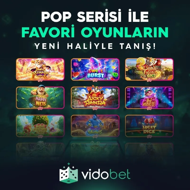 Vidobet Telegram: 🆕 POP SERİSİ İLE FAVORİ OYUNLARIN YENİ HALİYLE TANIŞ! 🎰 Pragmatic Play’in…