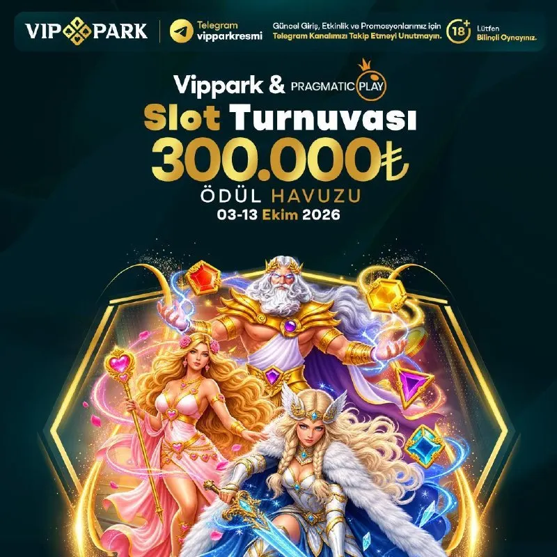 Vippark Telegram: 🔥 300.000₺ ÖDÜLLÜ DEV SLOT TURNUVASI DEVAM EDİYOR! 🏆 Büyük ödül havuzundan…