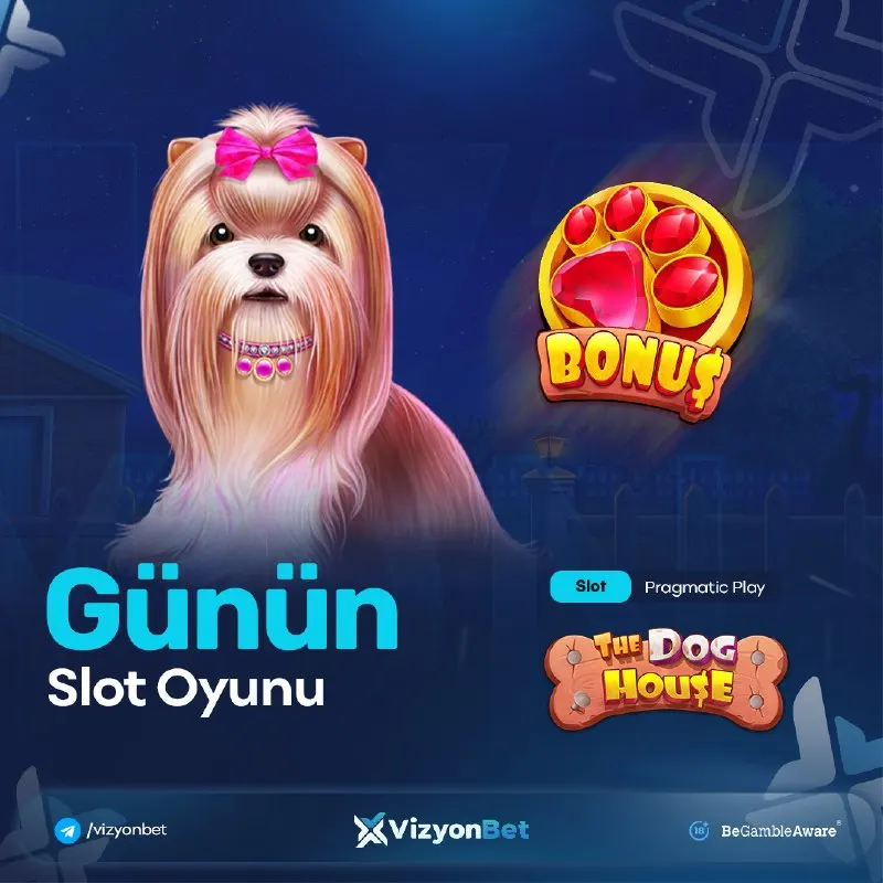 Vizyonbet Telegram: 🐾 GÜNÜN SLOTU: THE DOG HOUSE! 💙 Pragmatic Play’den bonuslarla dolu eğlenceli…