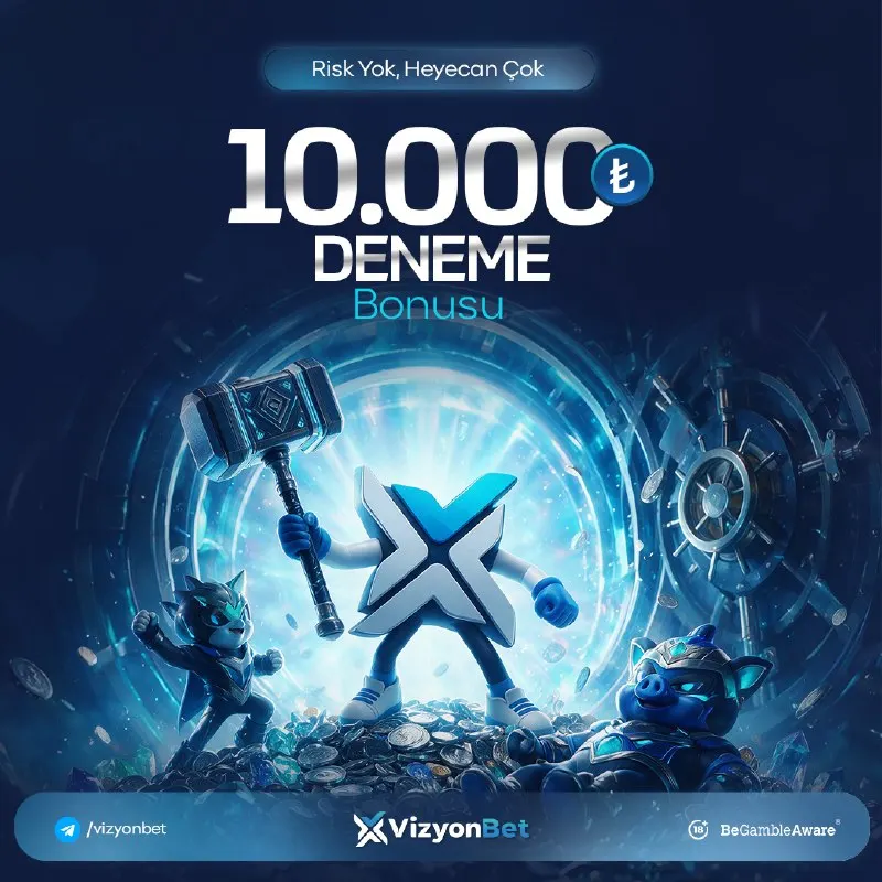 Vizyonbet Telegram: 💙 10.000₺ DENEME BONUSU SENİ BEKLİYOR! 💙 Bonusunu al, VizyonBet’i avantajlı…