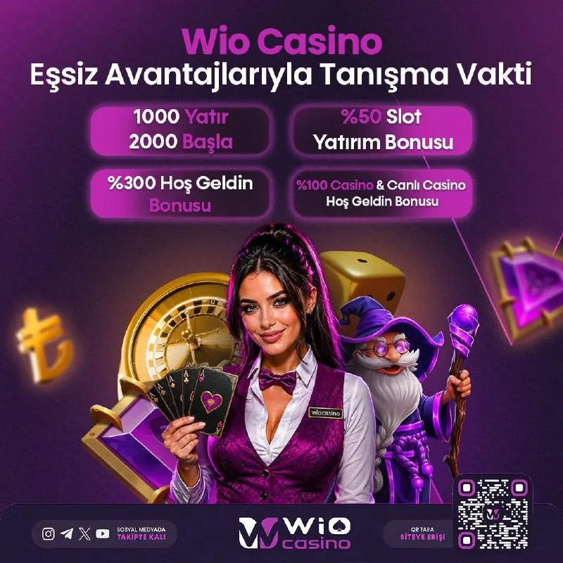 WioCasino Telegram: 🥺 𝐖𝐢𝐨 𝐂𝐚𝐬𝐢𝐧𝐨 𝐄𝐬̧𝐬𝐢𝐳 𝐀𝐯𝐚𝐧𝐭𝐚𝐣𝐥𝐚𝐫ı𝐲𝐥𝐚 𝐓𝐚𝐧ı𝐬̧𝐦𝐚 𝐕𝐚𝐤𝐭𝐢 🥺 ☀️ 𝟏𝟎𝟎𝟎 𝐘𝐚𝐭ı𝐫 𝟐𝟎𝟎𝟎 𝐁𝐚𝐬̧𝐥𝐚…