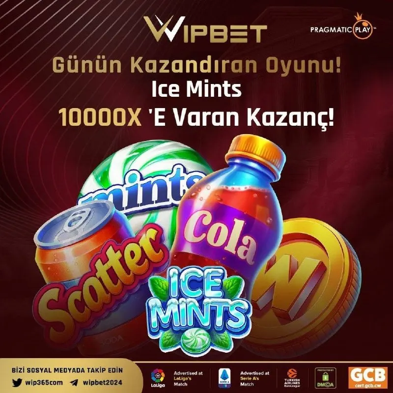Wipbet Telegram: ❄️🍬 Ice Mints şimdi Wipbet’te! 🎰✨ Buz gibi serinlik, nane tazeliği ve bol…
