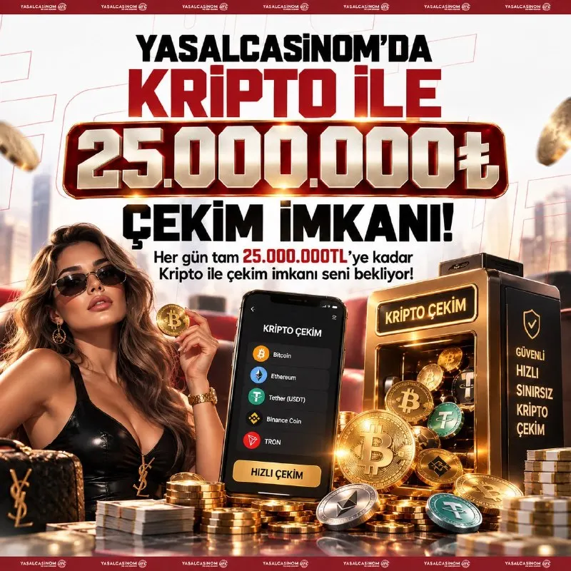 YasalCasinom Telegram: 🥊🥊YASALCASİNOM'DA KRİPTO İLE 25.000.000TL ÇEKİM İMKANI! 💲 Her gün tam…