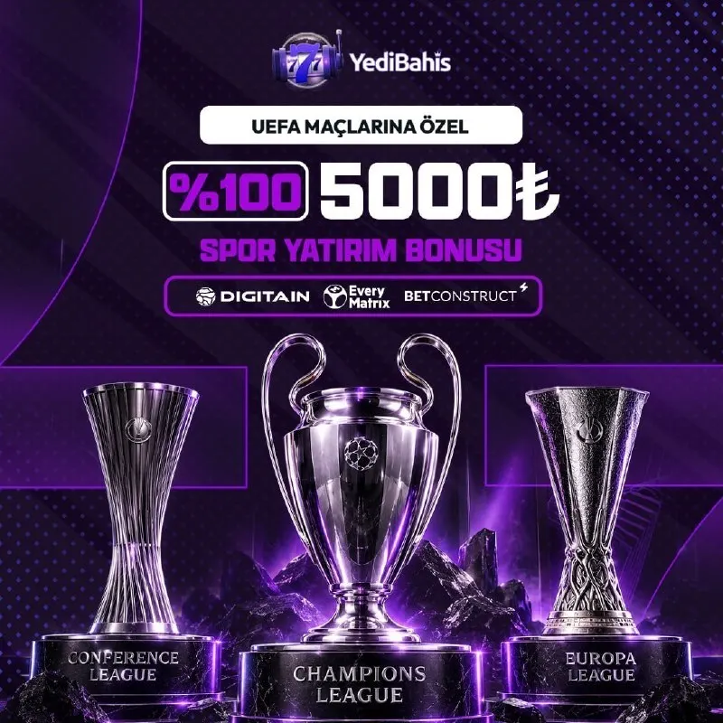 Yedibahis Telegram: 🎰🎰🎰🎰🎰'TE UEFA KARŞILAŞMALARINA ÖZEL %100 BONUS FIRSATI ⚽️Dev Maçlar, Dev Bonus!…