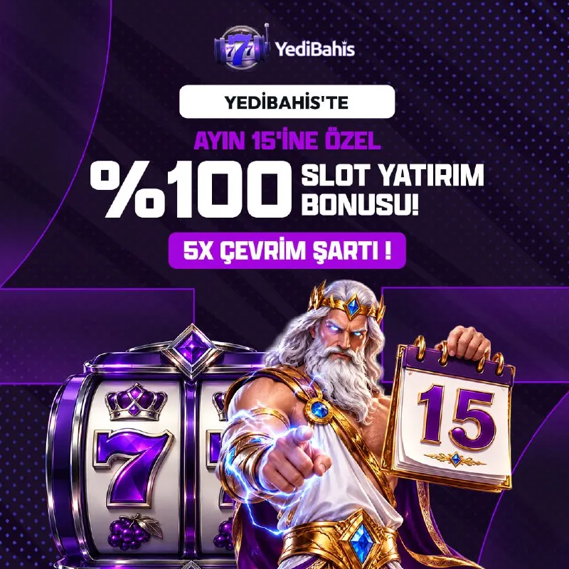 Yedibahis Telegram: 🎰🎰🎰🎰🎰 'TE %100 SLOT YATIRIM BONUSUN BİTMESİNE SON 2 SAAT! 💥1.000₺ ve üzeri…