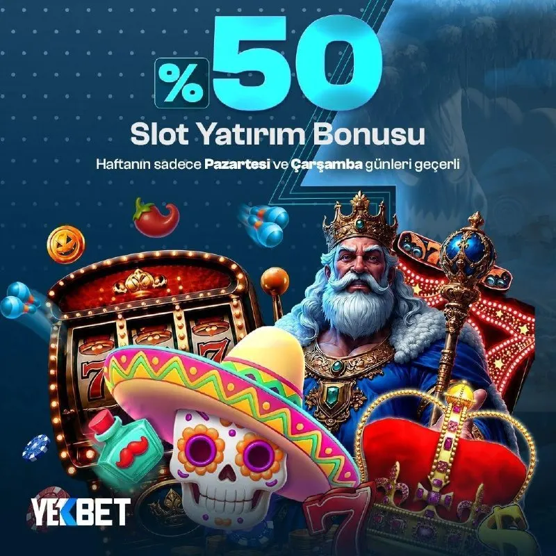 Yekbet Telegram: 🔔 HER PAZARTESİ VE ÇARŞAMBA %50 SLOT YATIRIM BONUSUN YEKBET'TEN! 🔔 🔔Her hafta…