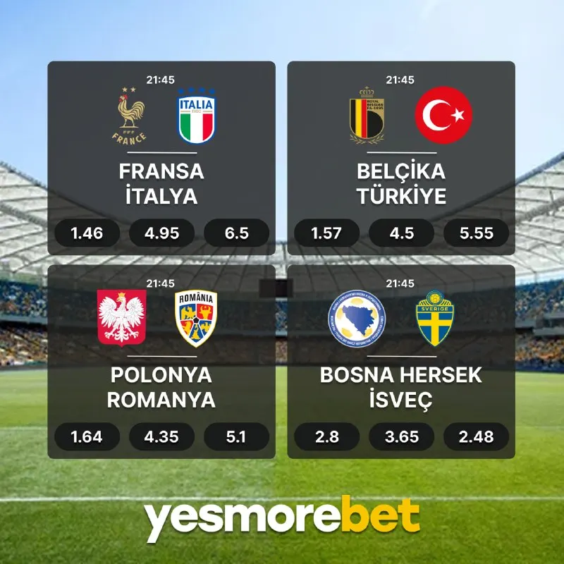 Yesmorebet Telegram: 💚 Günün maçı belli! Kazandıran oranlar Yesmorebet'te. 👉 TIKLA OYNA 🟩🟩🟩🟩🟩