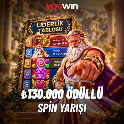 Youwin Telegram: 🏁 ₺130.000 ÖDÜLLÜ SPİN YARIŞI BAŞLIYOR! Şansa değil, spinlerine güven! 🔥 🎰 9–18…