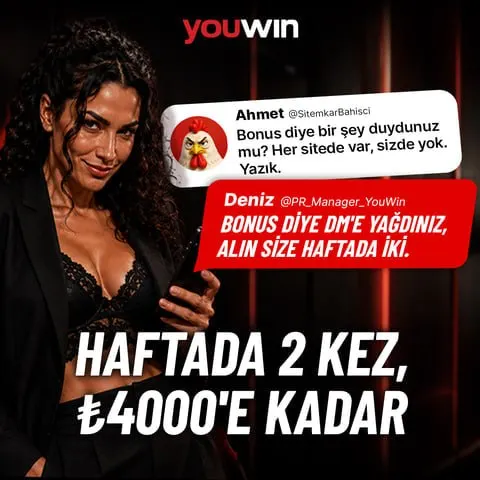 Youwin Telegram: 🔥 SALI & CUMA YATIRIMLARINA %50 ÖDÜL! Her Salı ve/veya Cuma, yatırımını…