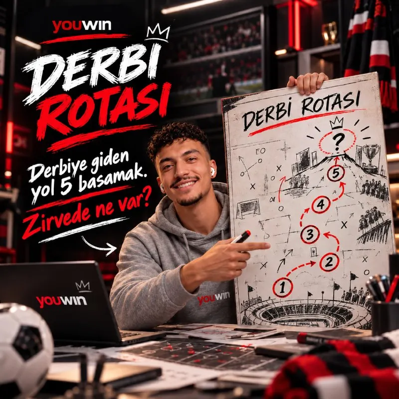 Youwin Telegram: Derbi yaklaşıyor, heyecan yükseliyor. 🔥 Önünde 5 basamak var. Her biri seni…